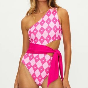NEW Beach Riot Carlie One Piece Cross My Heart